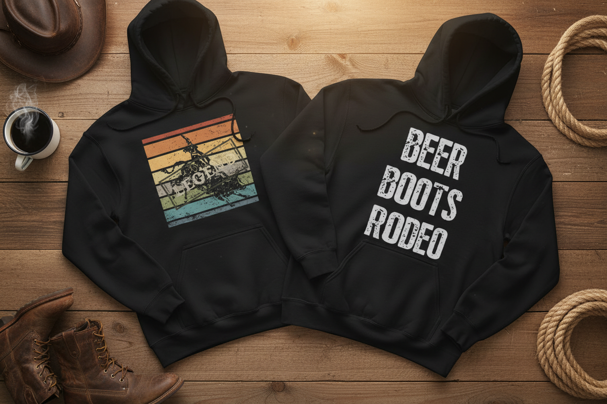 Winter Ready: Bold Men's Rodeo Hoodies for the Aussie Bloke