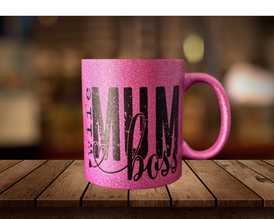 Wife Mum Boss Glitter Mug - [farm_afternoons]
