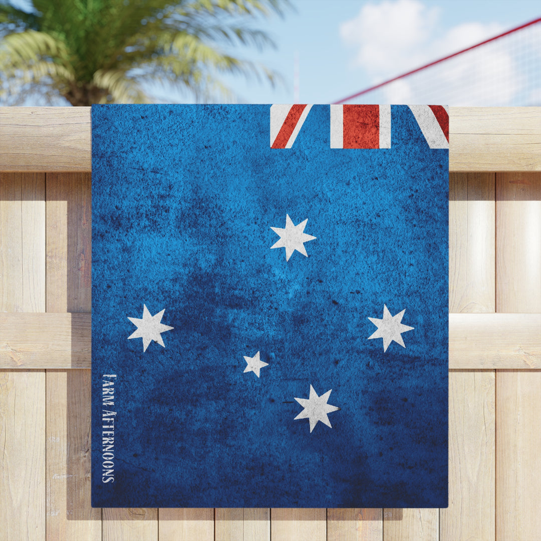 Vintage Australia Beach Towel - [farm_afternoons]