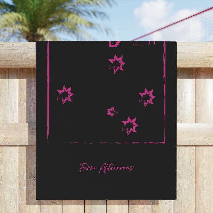 Pink Beach Towel - [farm_afternoons]