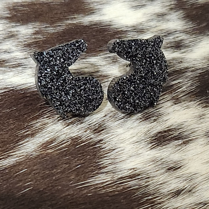 Glitter Horse Head Studs - [farm_afternoons]
