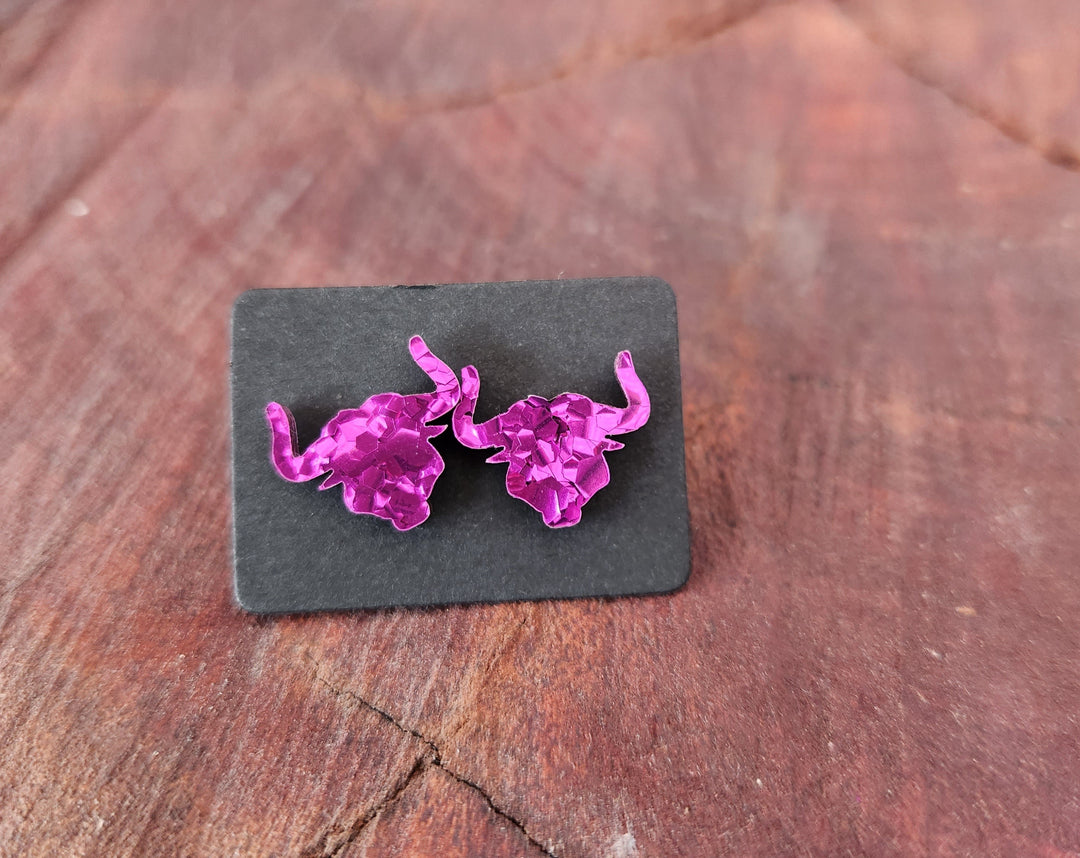 Opal Bull Head Studs - [farm_afternoons]