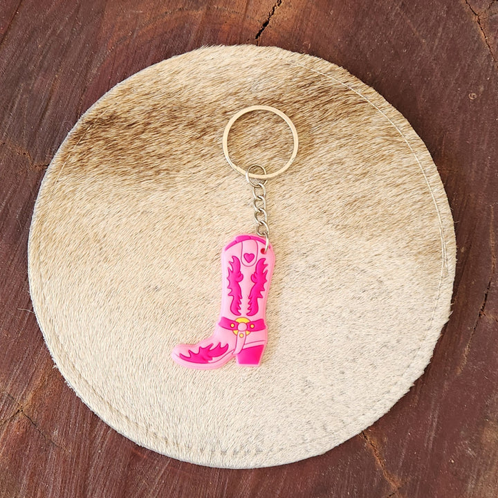 Cowgirl Boot Key Chain - [farm_afternoons]