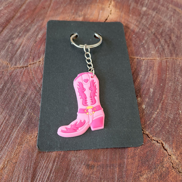 Cowgirl Boot Key Chain - [farm_afternoons]