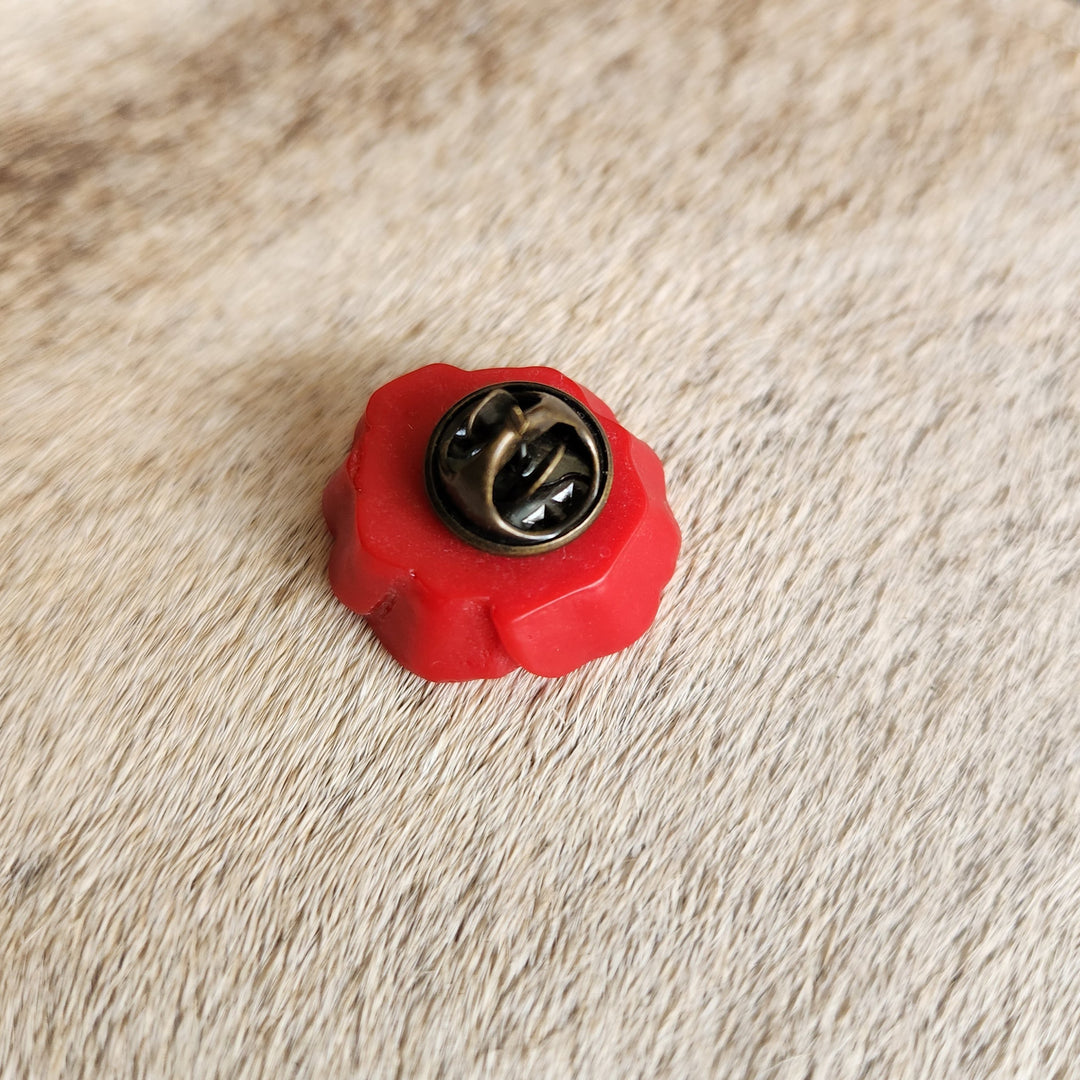 Poppy Shirt Pin