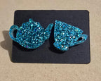 Glitter TeaPot and Cup Studs - [farm_afternoons]