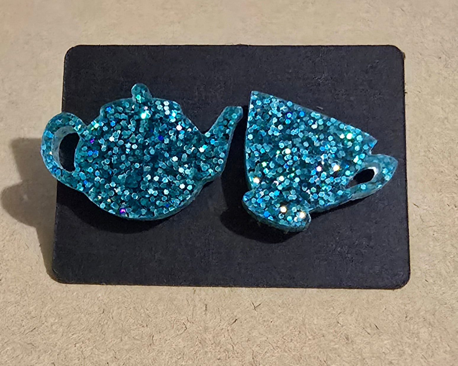 Glitter TeaPot and Cup Studs - [farm_afternoons]