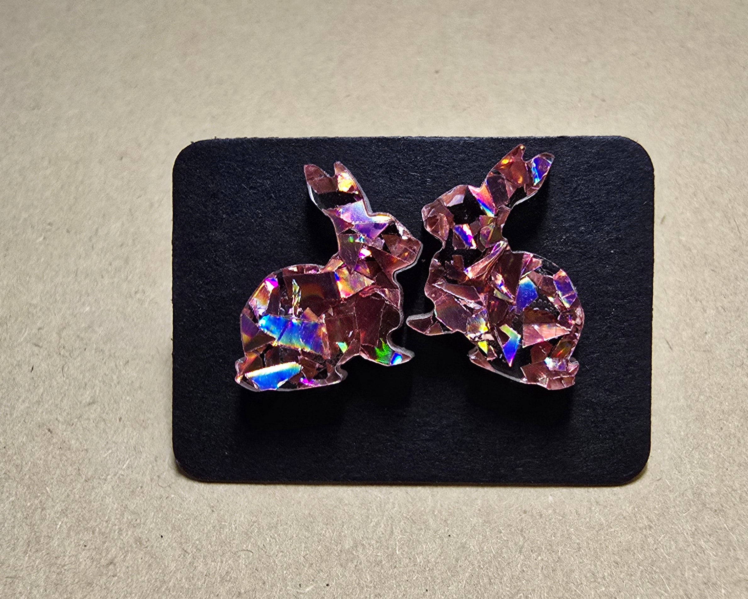 Opal Look Bunny Studs - [farm_afternoons]