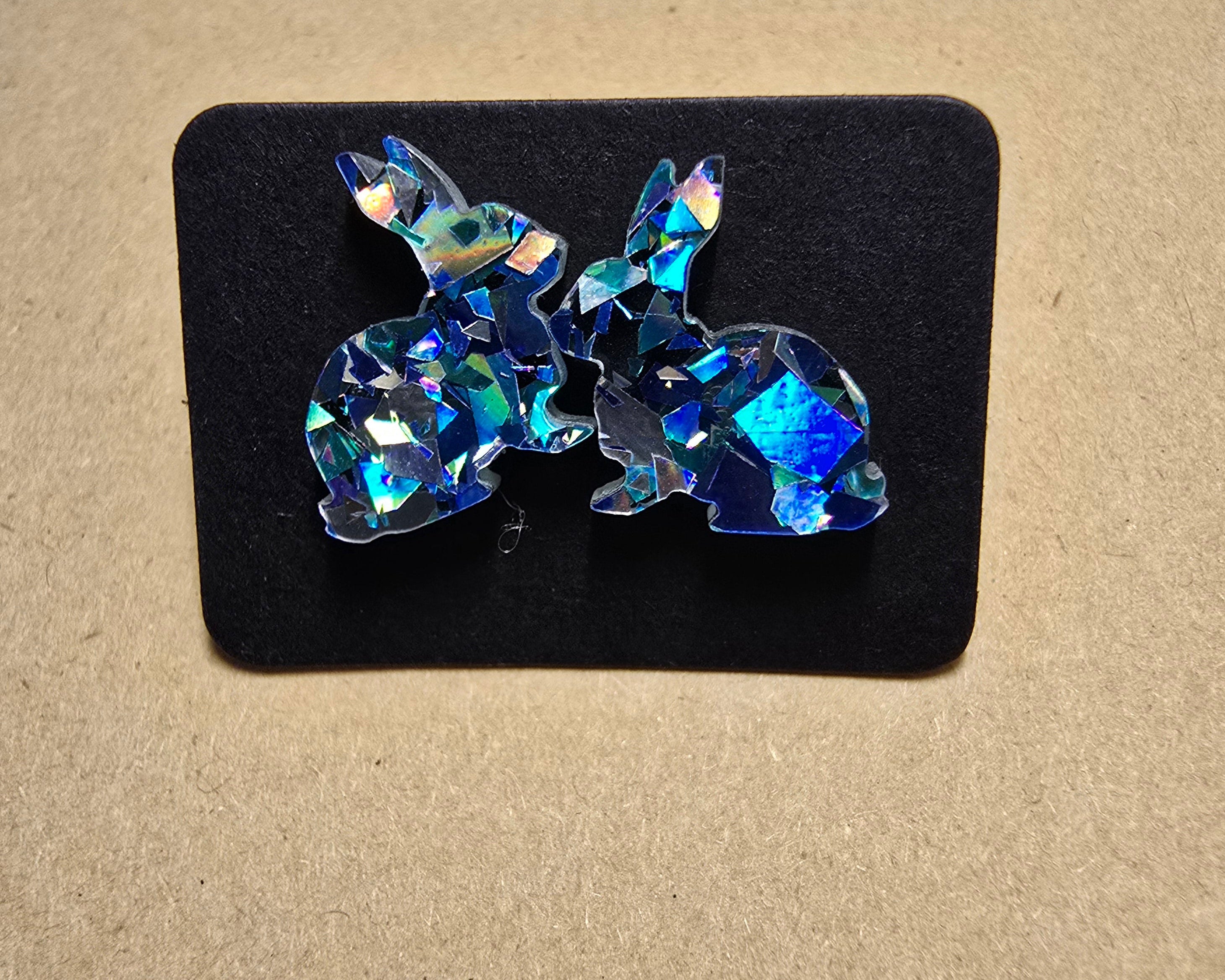 Opal Look Bunny Studs - [farm_afternoons]