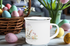 Baby Personalised Enamel Mug - [farm_afternoons]