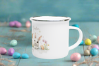 Baby Personalised Enamel Mug - [farm_afternoons]