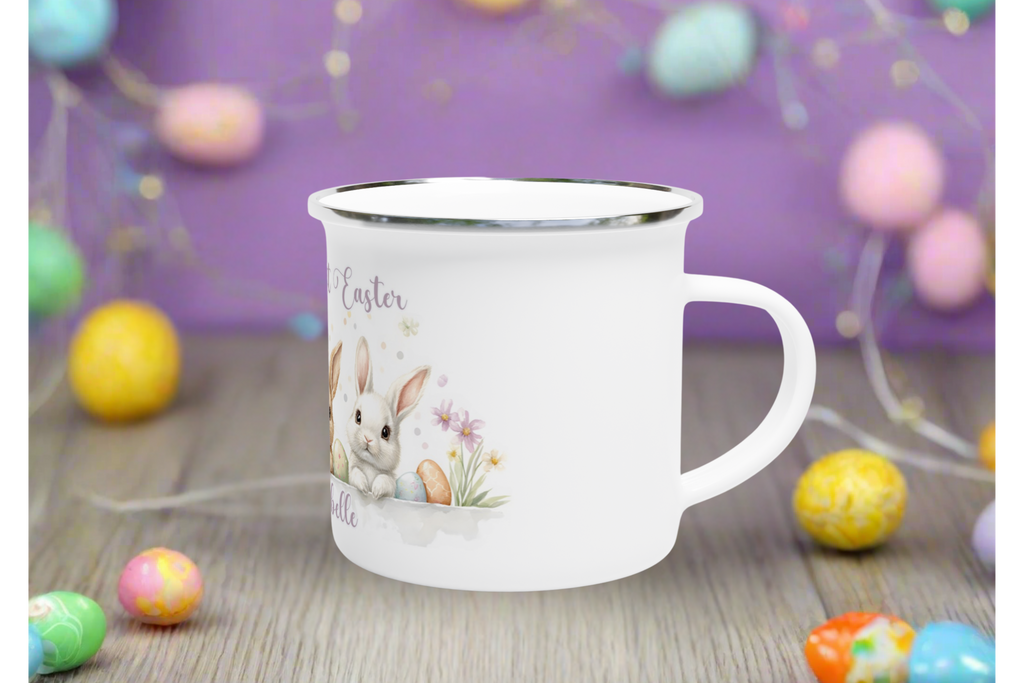 Baby Personalised Enamel Mug - [farm_afternoons]