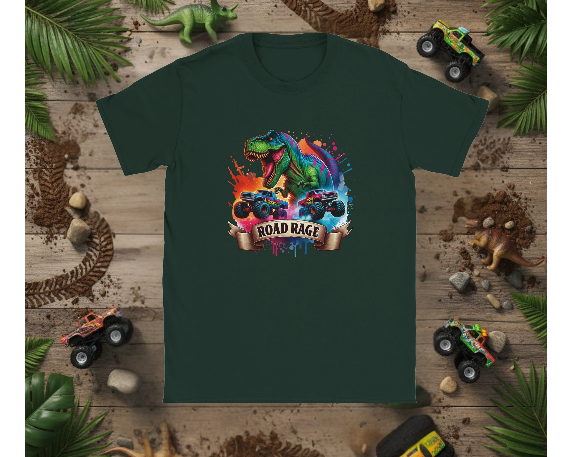 Boys Dino Road Rage T-Shirt