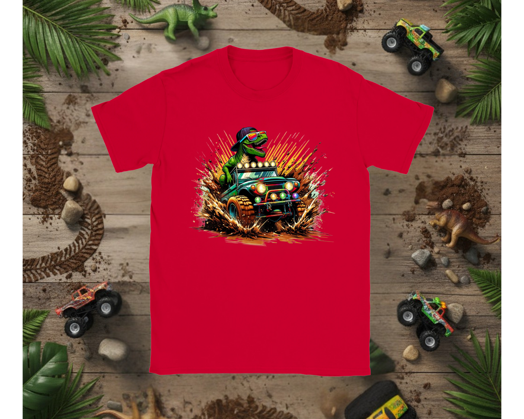 Boys Muddin Dinos T-Shirt