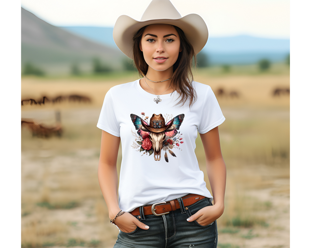 Women's Skulls and Butterflies