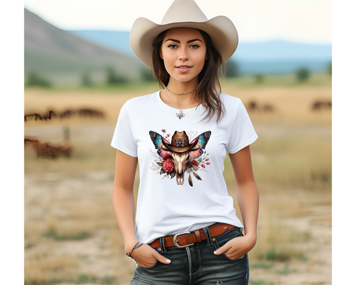 Women's Skulls and Butterflies