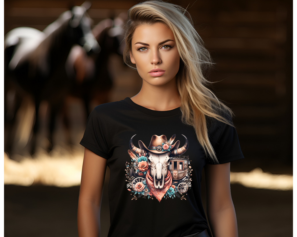 Women's Outlaw Rose Wild West T-Shirt