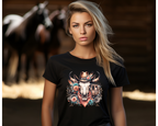 Women's Outlaw Rose Wild West T-Shirt