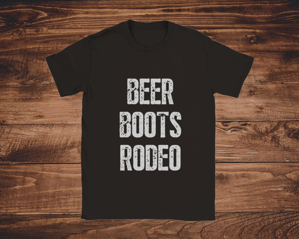 Men's Beer Boots Rodeo T-shirt