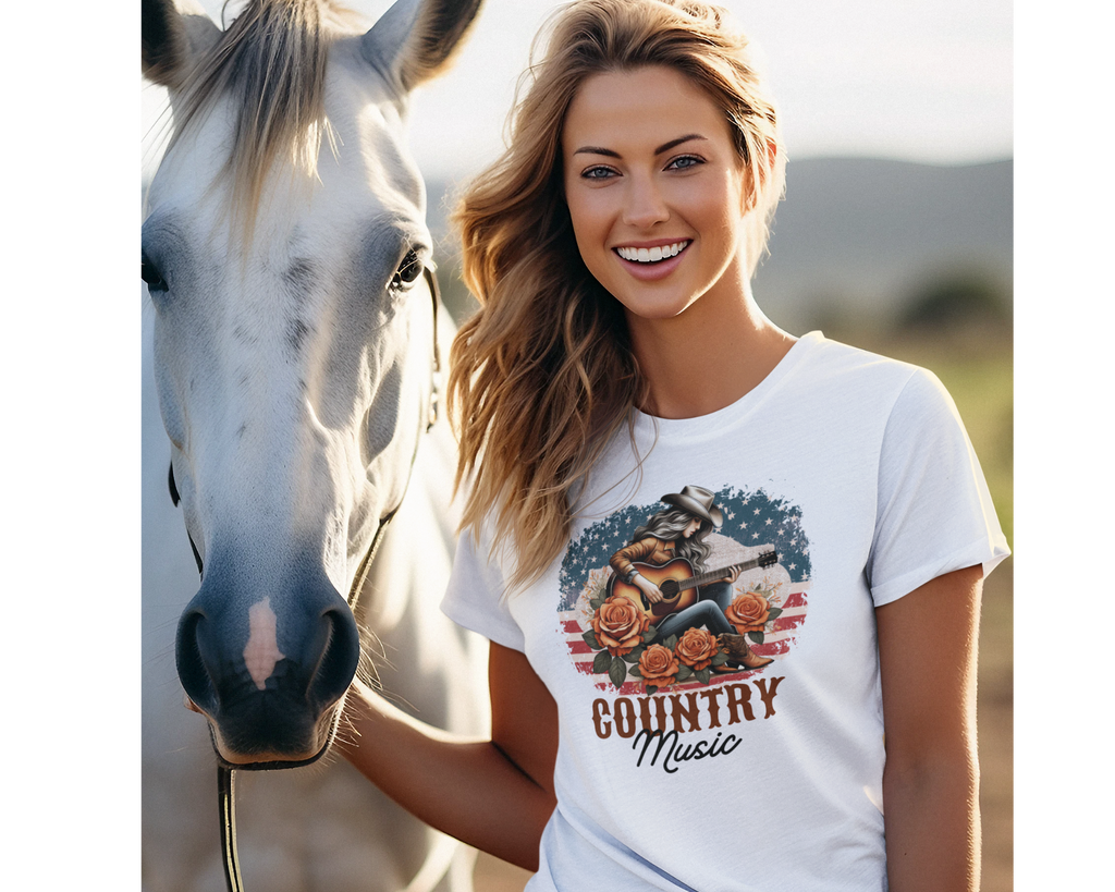 Women's Country Music T-shirt - [farm_afternoons]