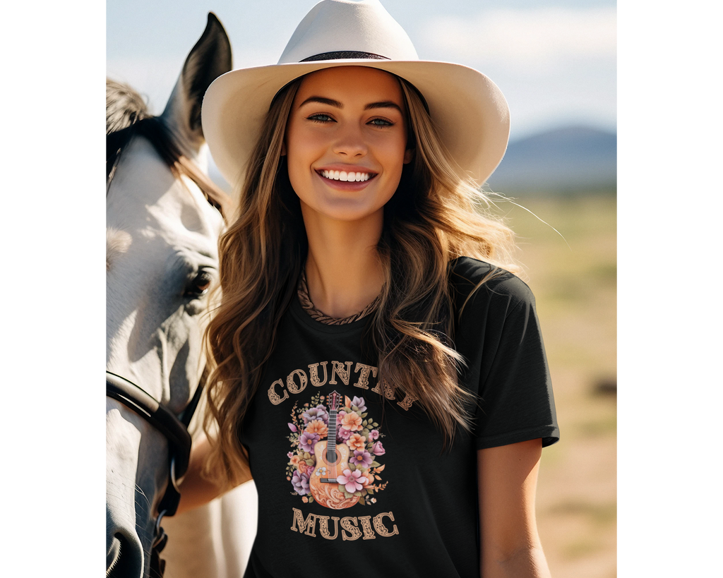 Butterfly Country Music T-shirt - [farm_afternoons]