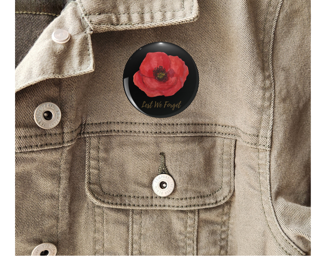 Poppy Button Pins