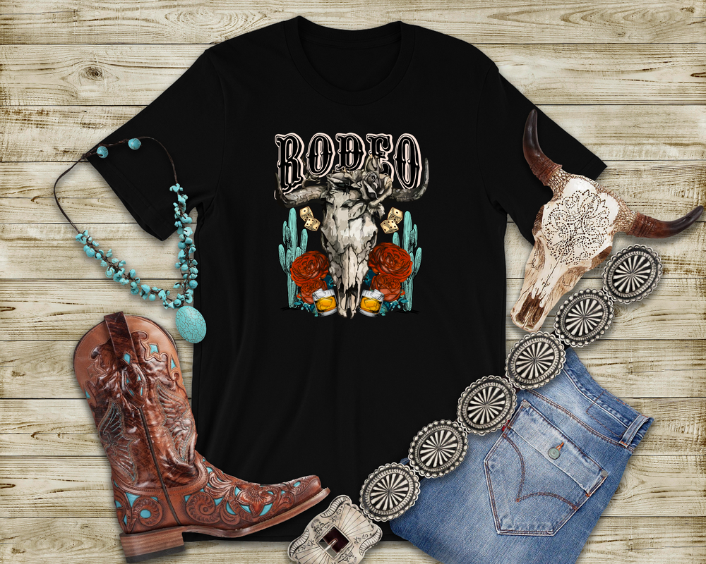 Women's Wild West Rodeo Tee - [farm_afternoons]