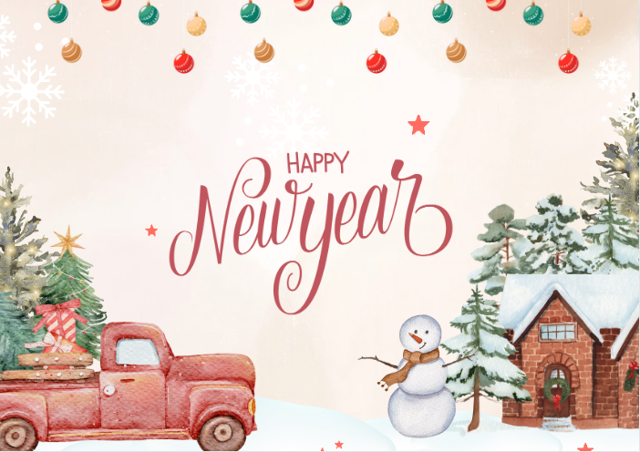 Vintage Watercolour Xmas E-Card - [farm_afternoons]