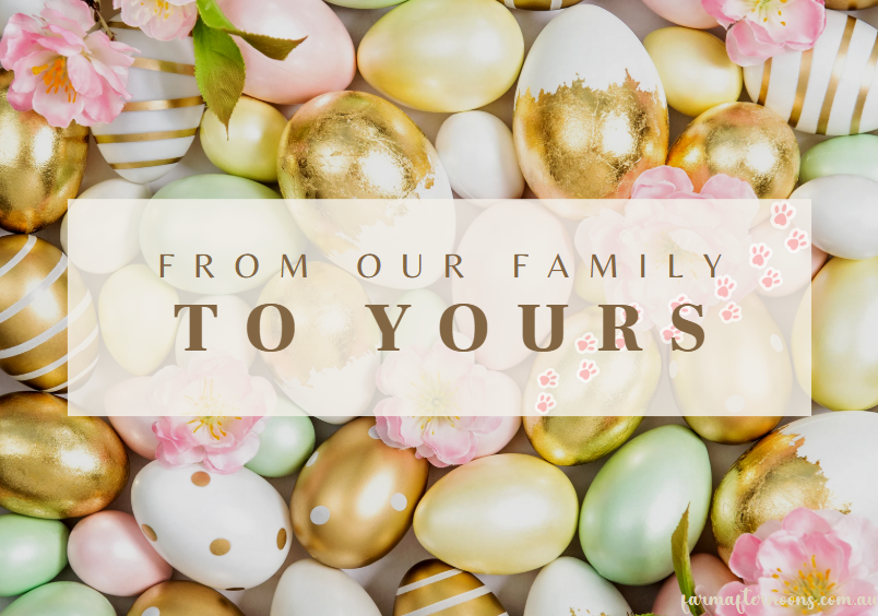 Gold Easter e-Card - [farm_afternoons]