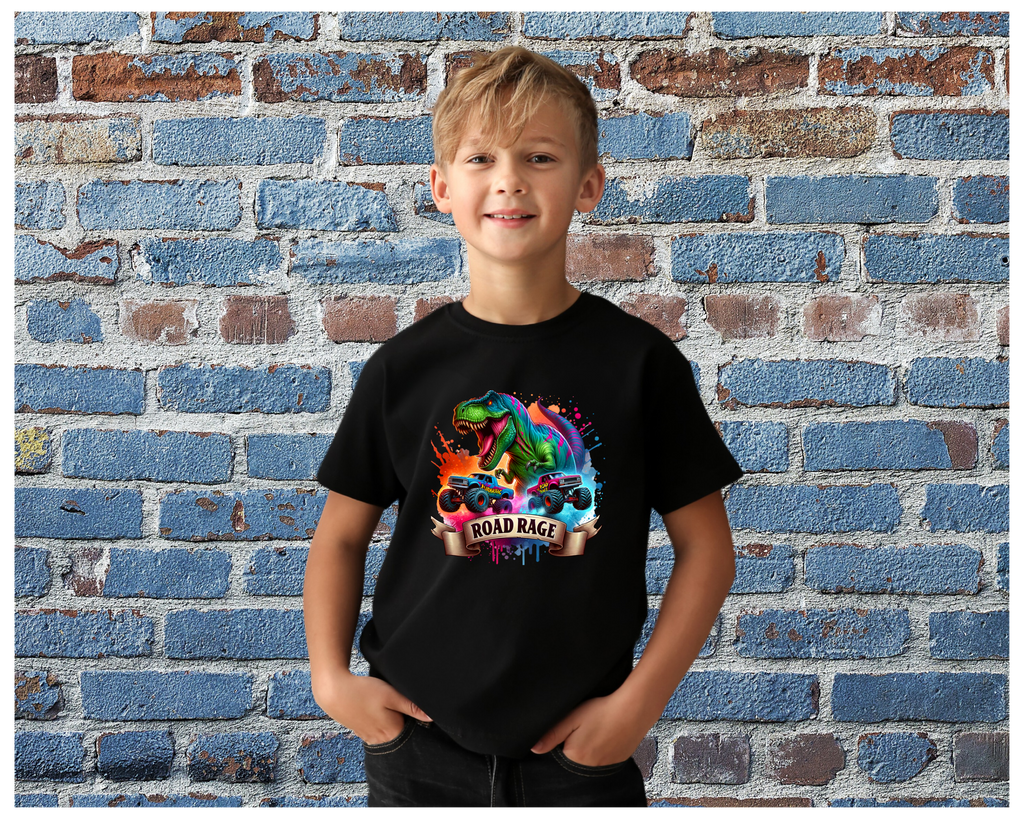 Boys Dino Road Rage T-Shirt