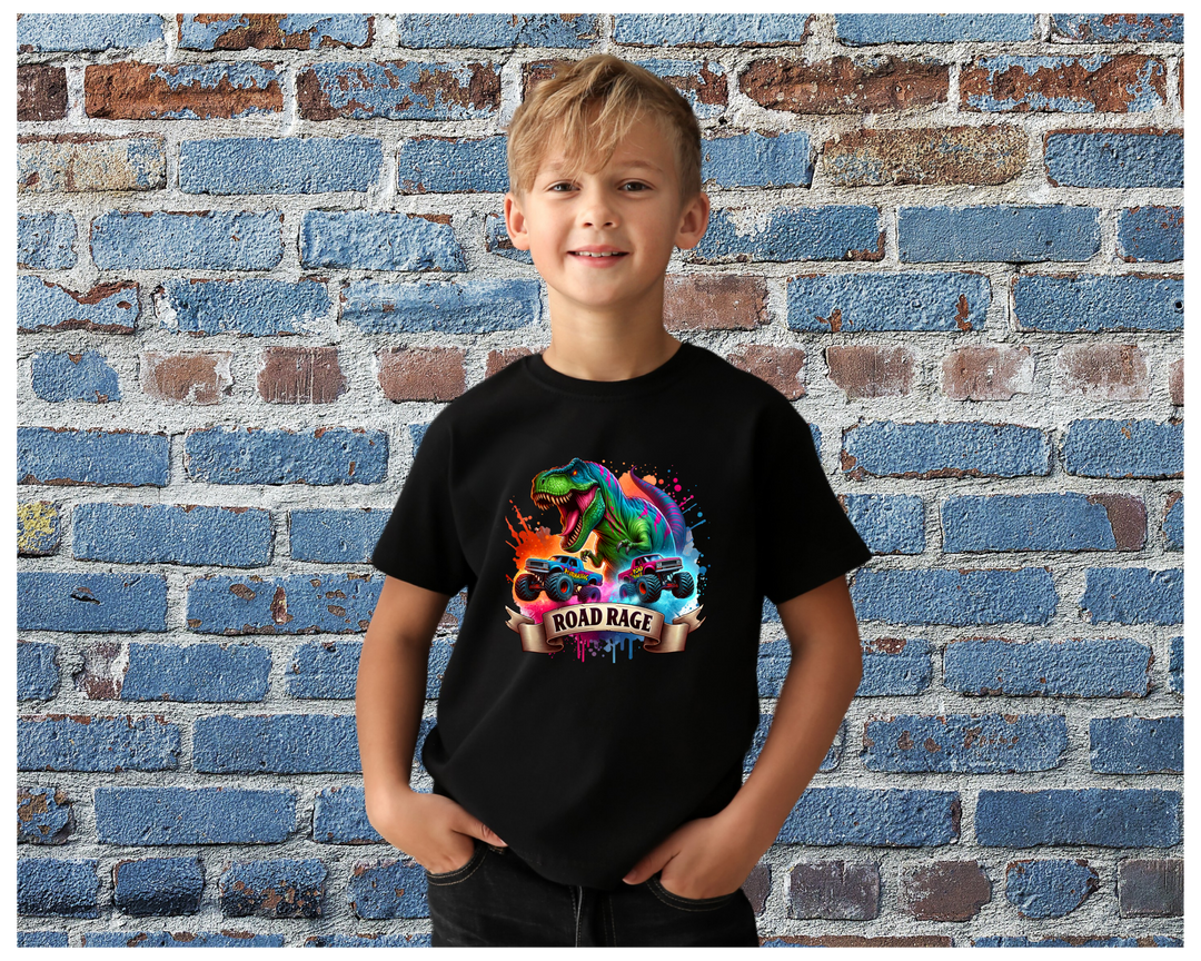 Boys Dino Road Rage T-Shirt