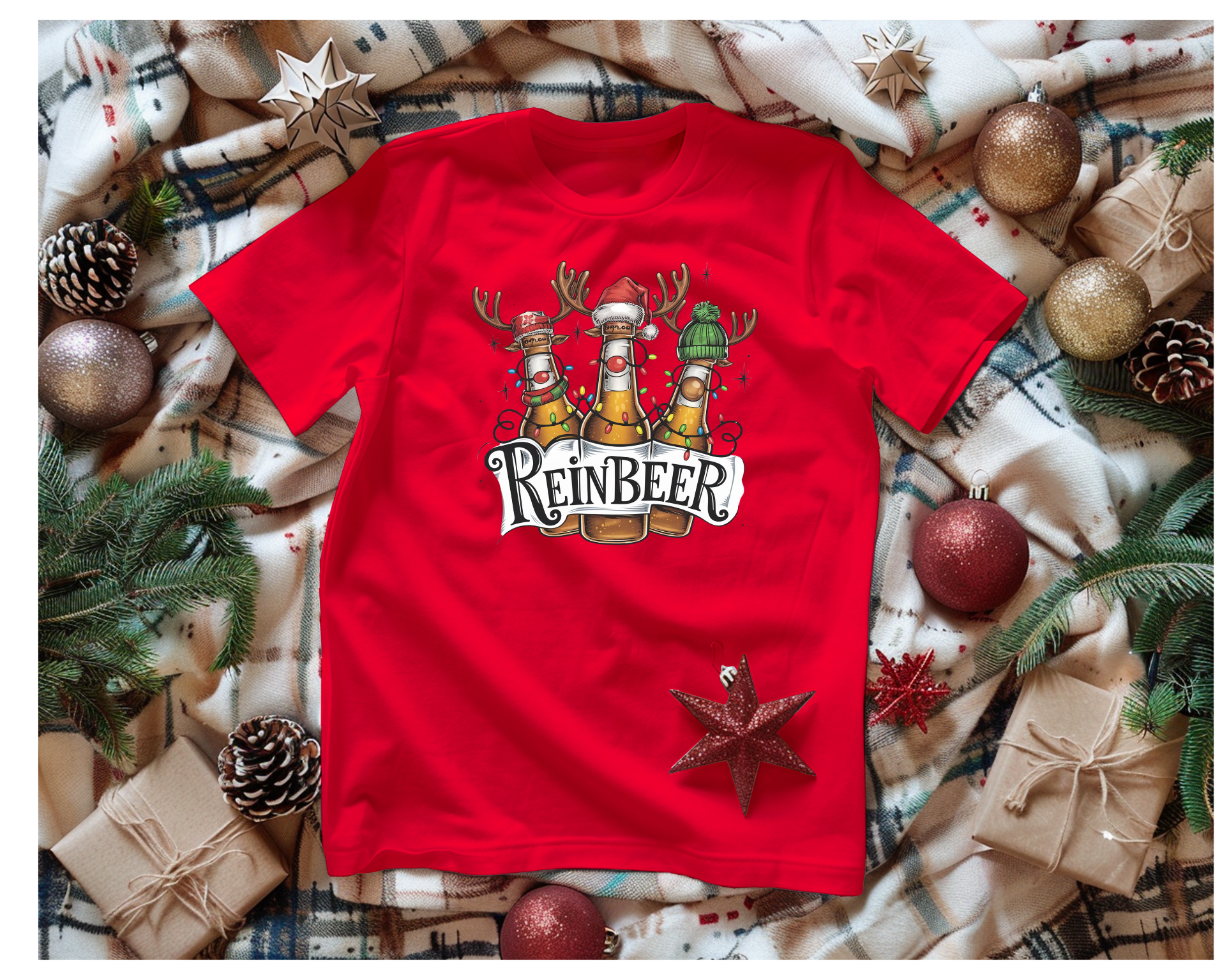 Mens Reinbeer Tshirt - [farm_afternoons]
