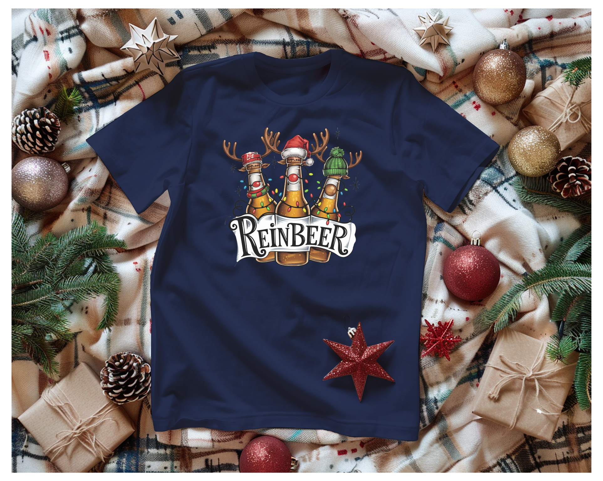 Mens Reinbeer Tshirt - [farm_afternoons]