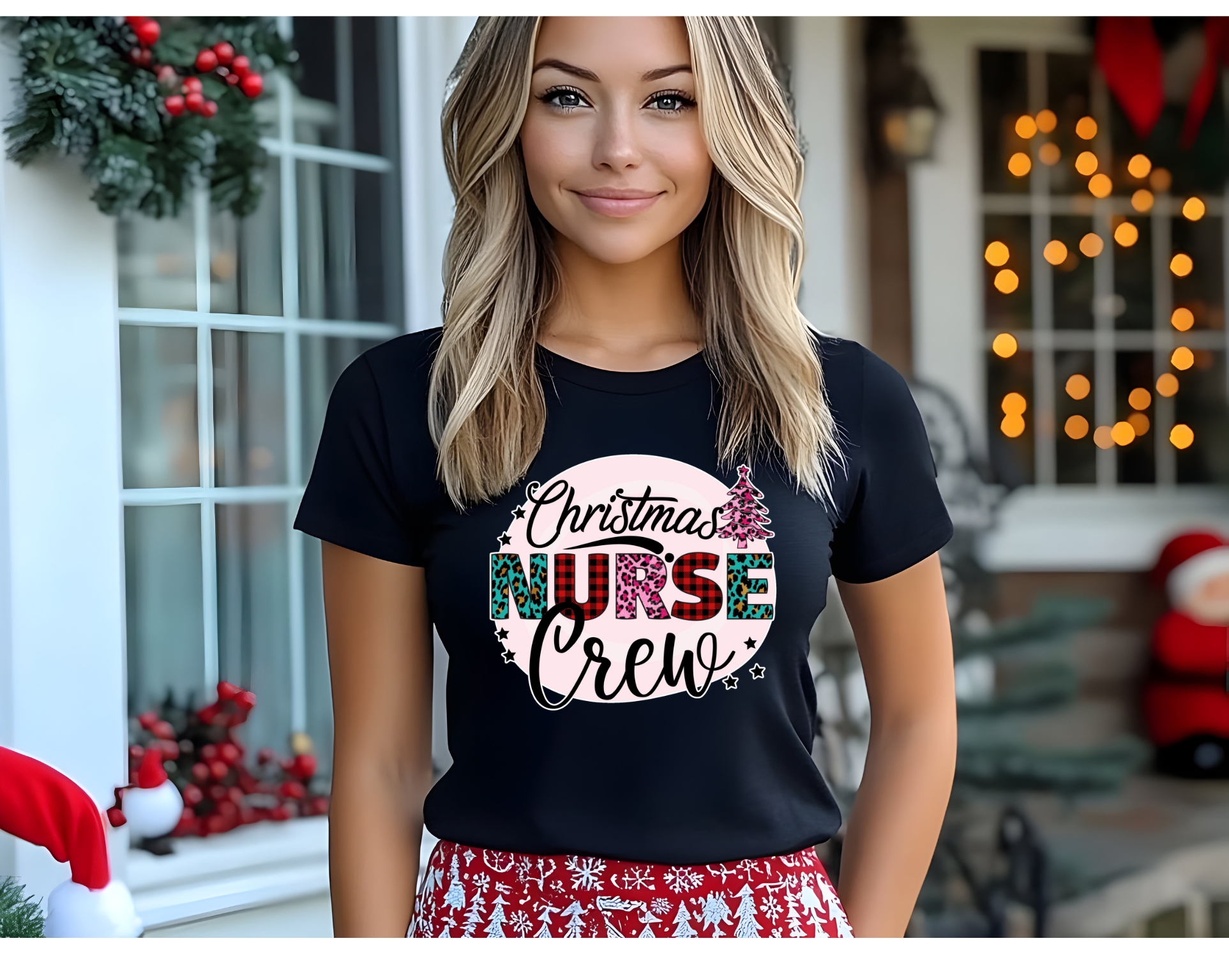 Christmas Nurse Crew Tee - [farm_afternoons]