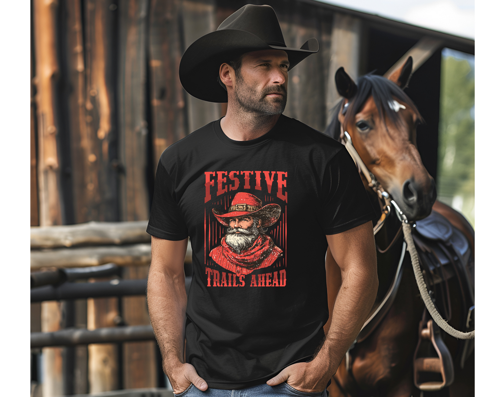 Men's Festive Trails T-Shirt - [farm_afternoons]
