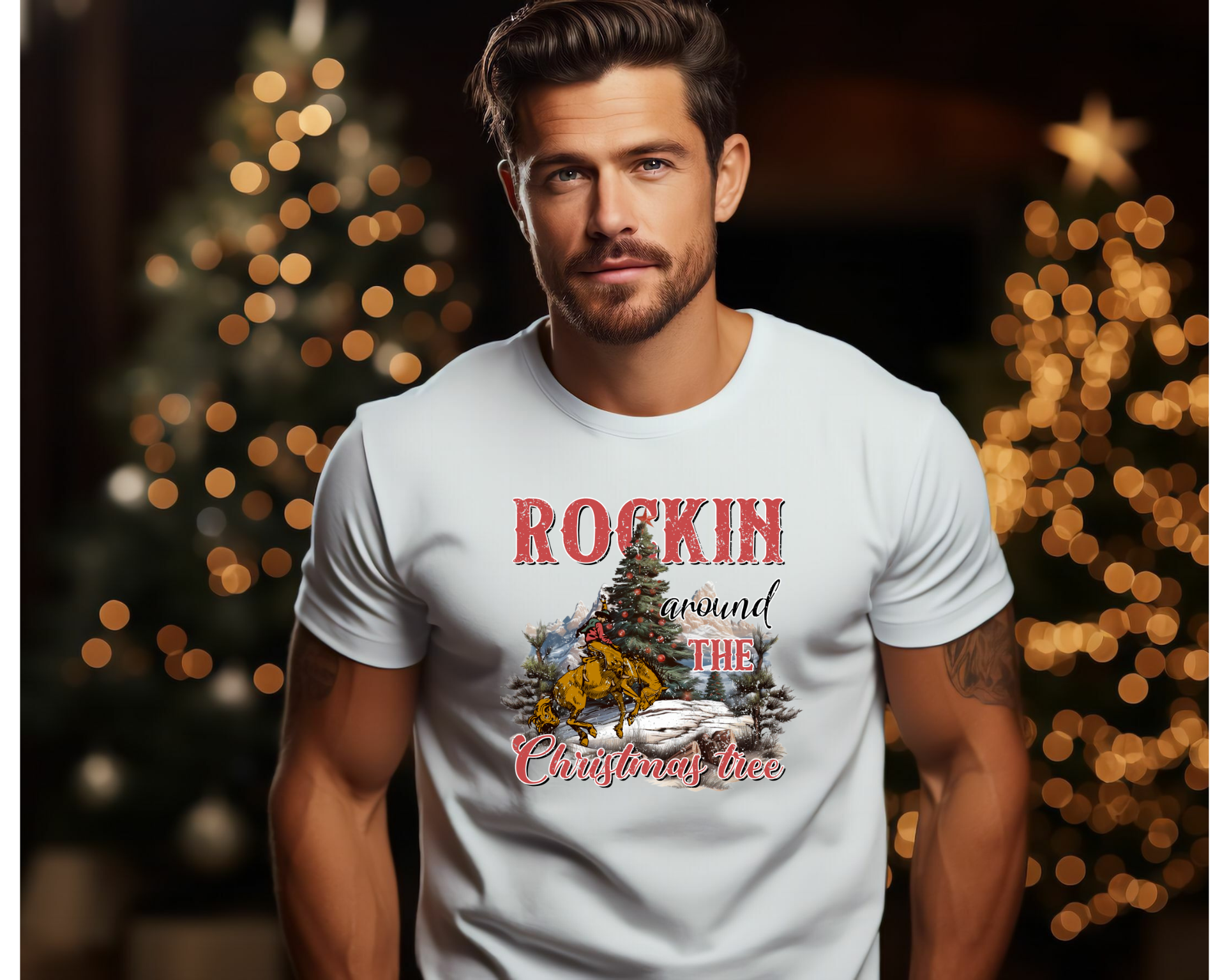 Mens Rockin Around T-Shirt - [farm_afternoons]