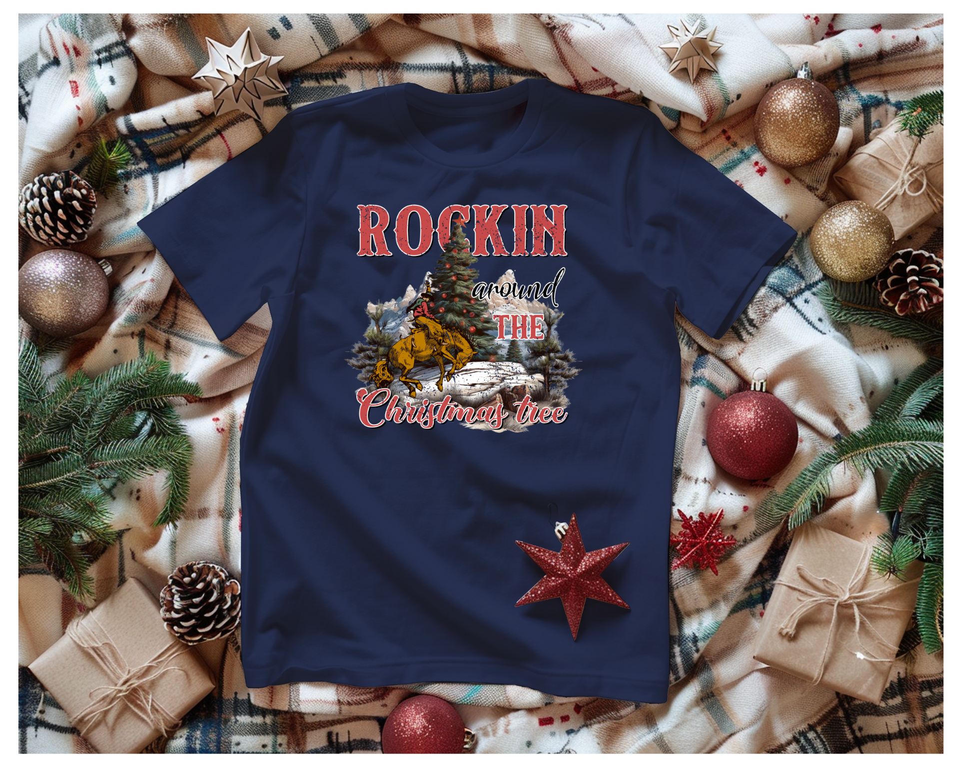 Mens Rockin Around T-Shirt - [farm_afternoons]