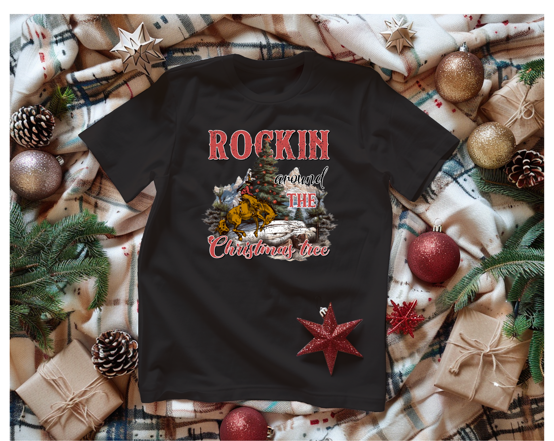 Mens Rockin Around T-Shirt - [farm_afternoons]