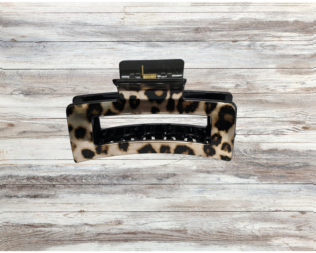 Leopard Print Claw Clips