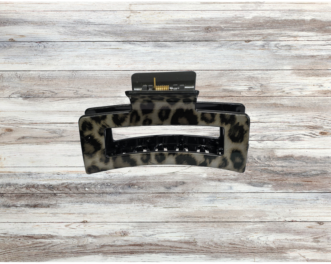 Leopard Print Claw Clips