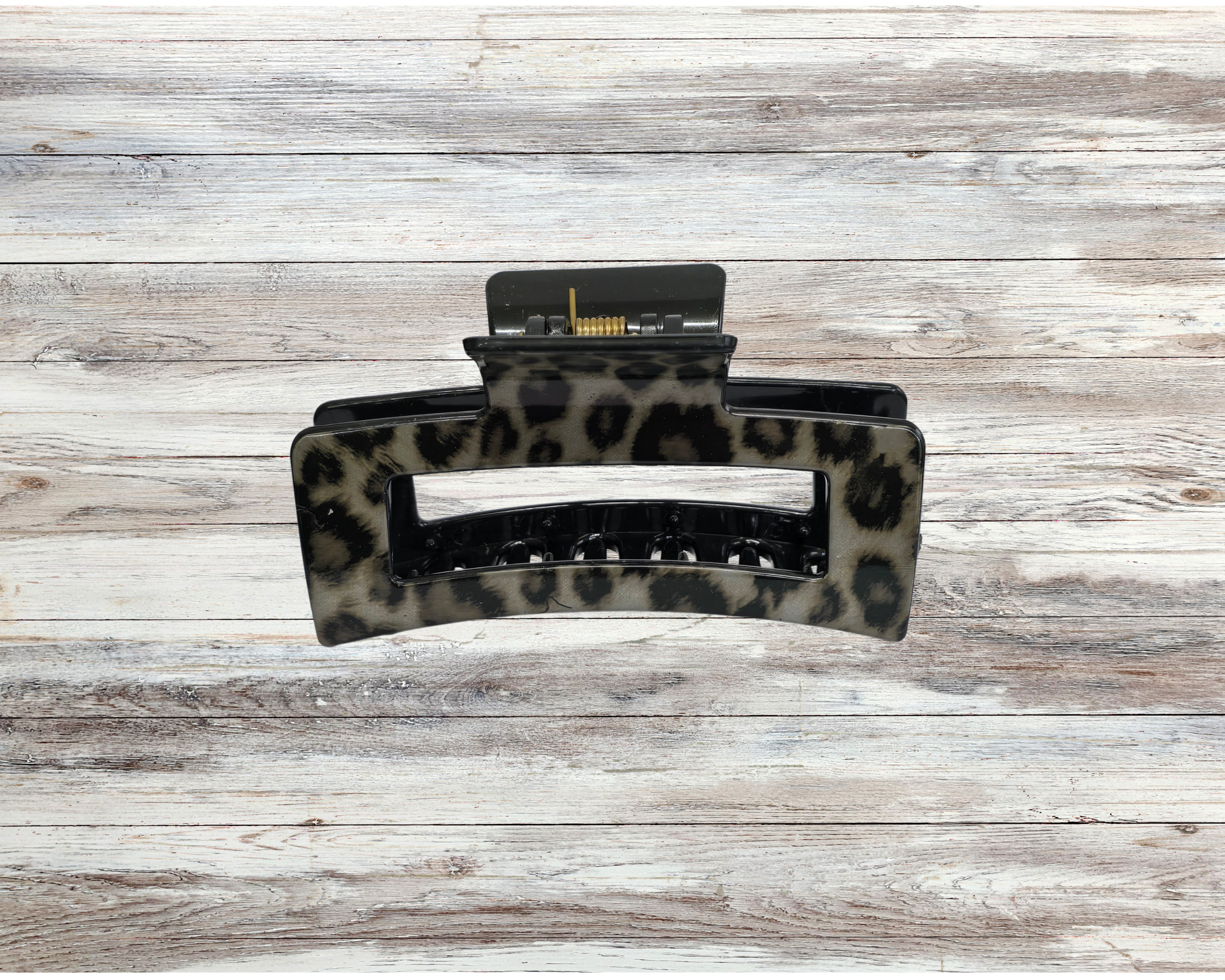 Leopard Print Claw Clips