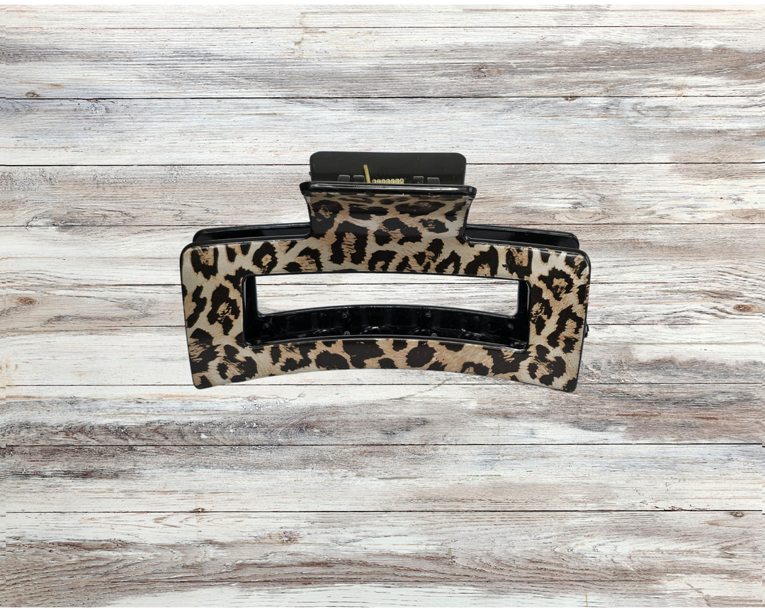 Leopard Print Claw Clips