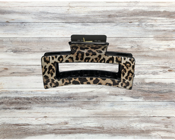Leopard Print Claw Clips