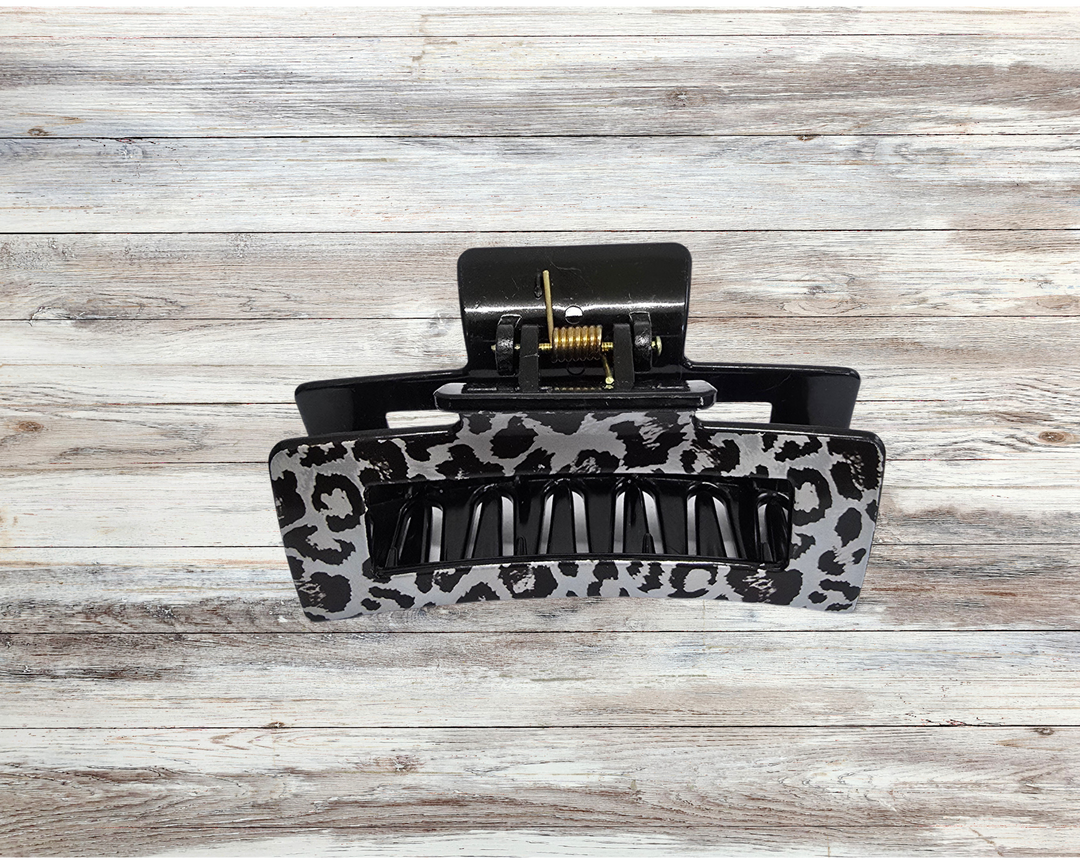 Leopard Print Claw Clips