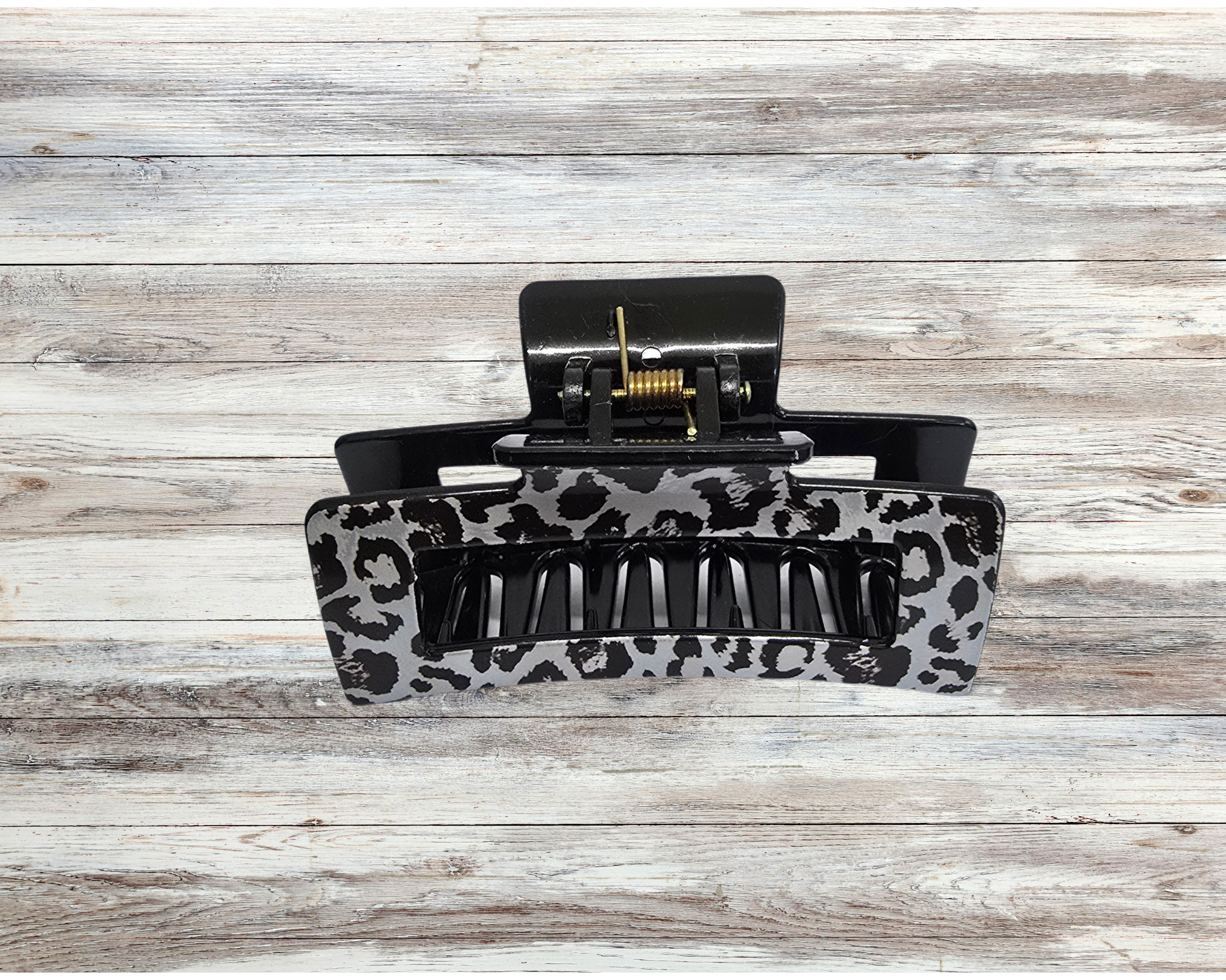 Leopard Print Claw Clips