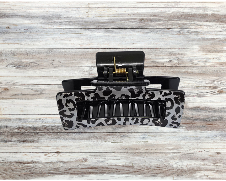 Leopard Print Claw Clips