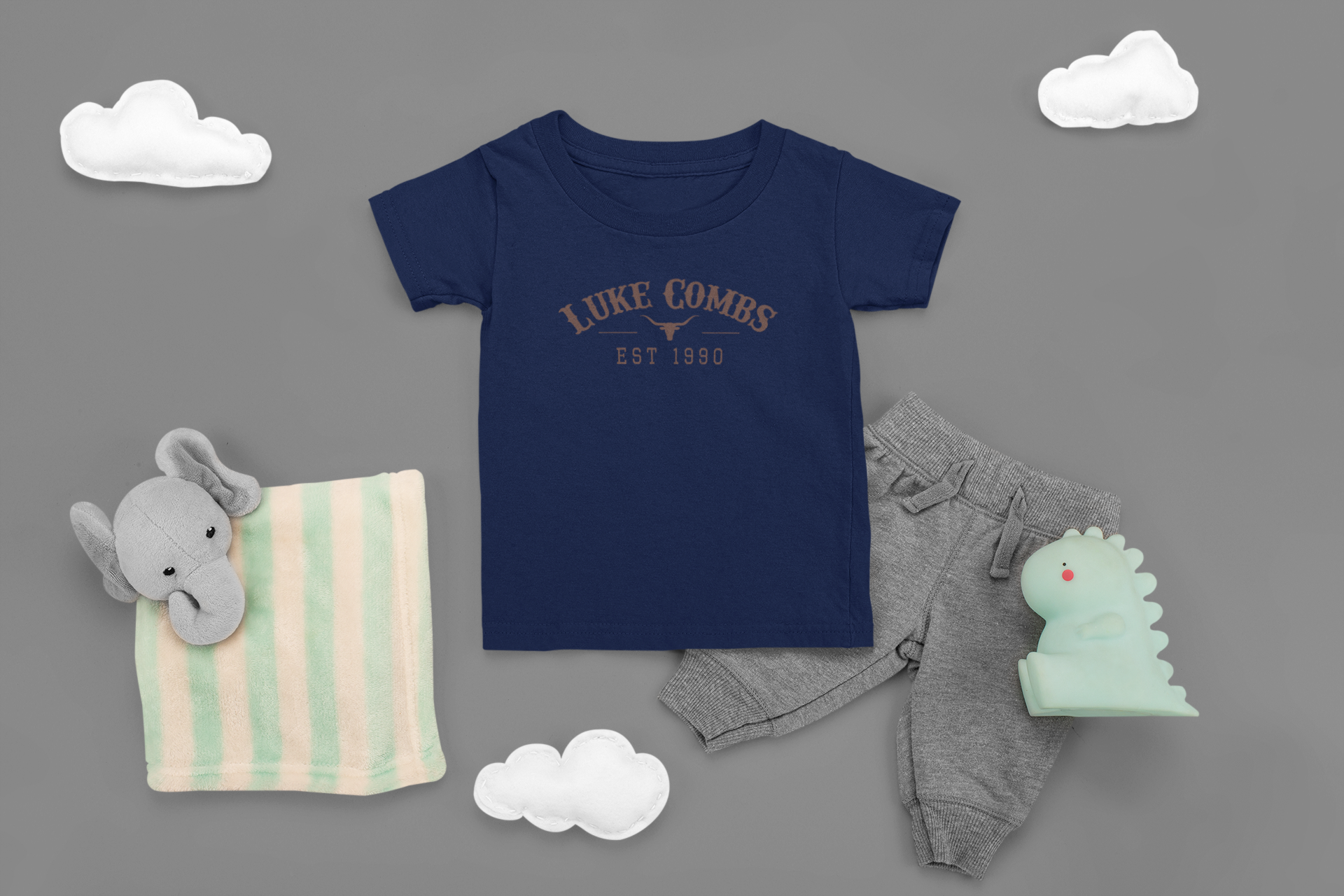 Baby Distresed Combs T-shirt - [farm_afternoons]