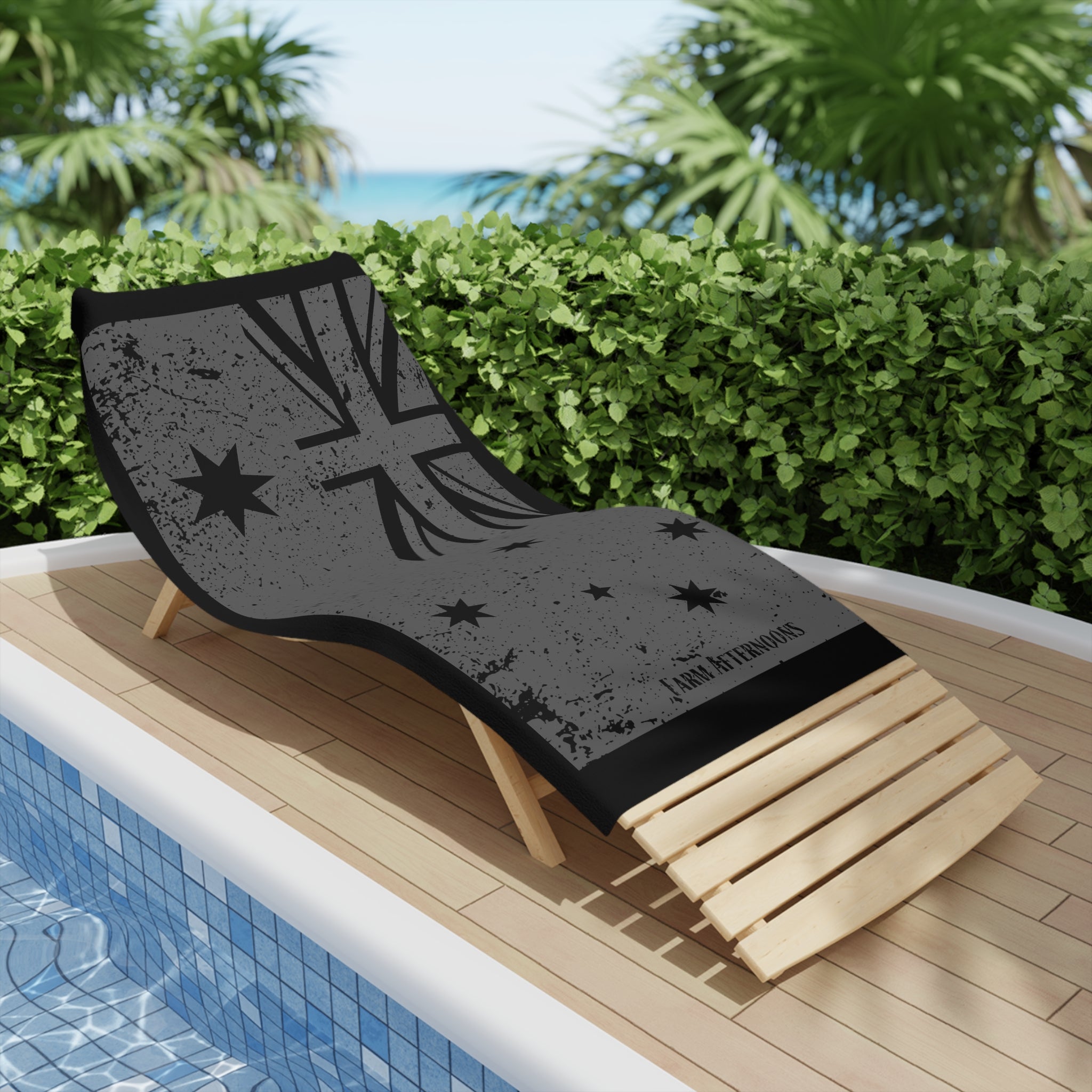 Australian Flag Beach Towel - [farm_afternoons]