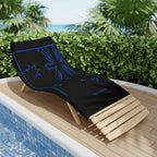 Blue Distressed Australia Beach Towel - [farm_afternoons]