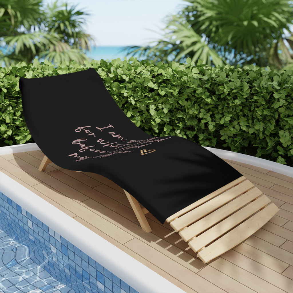 I'm Sorry Beach Towel - [farm_afternoons]